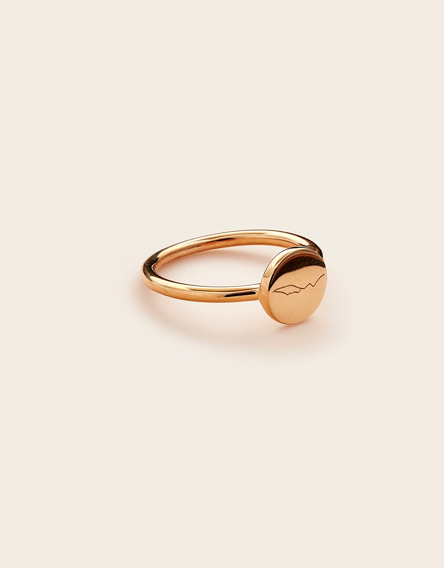 Moon mountains Ring Gold