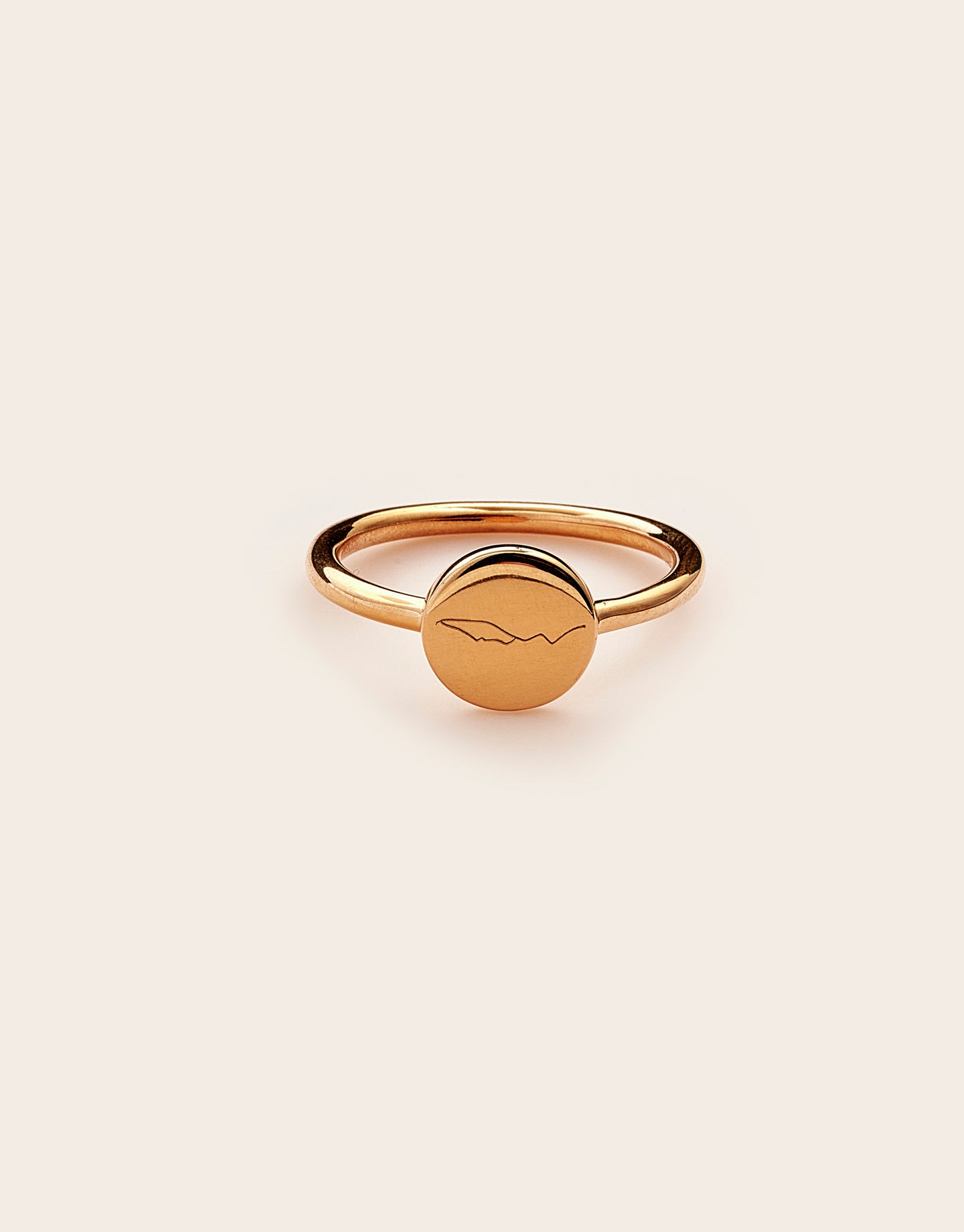 Moon Mountains Ring Gold