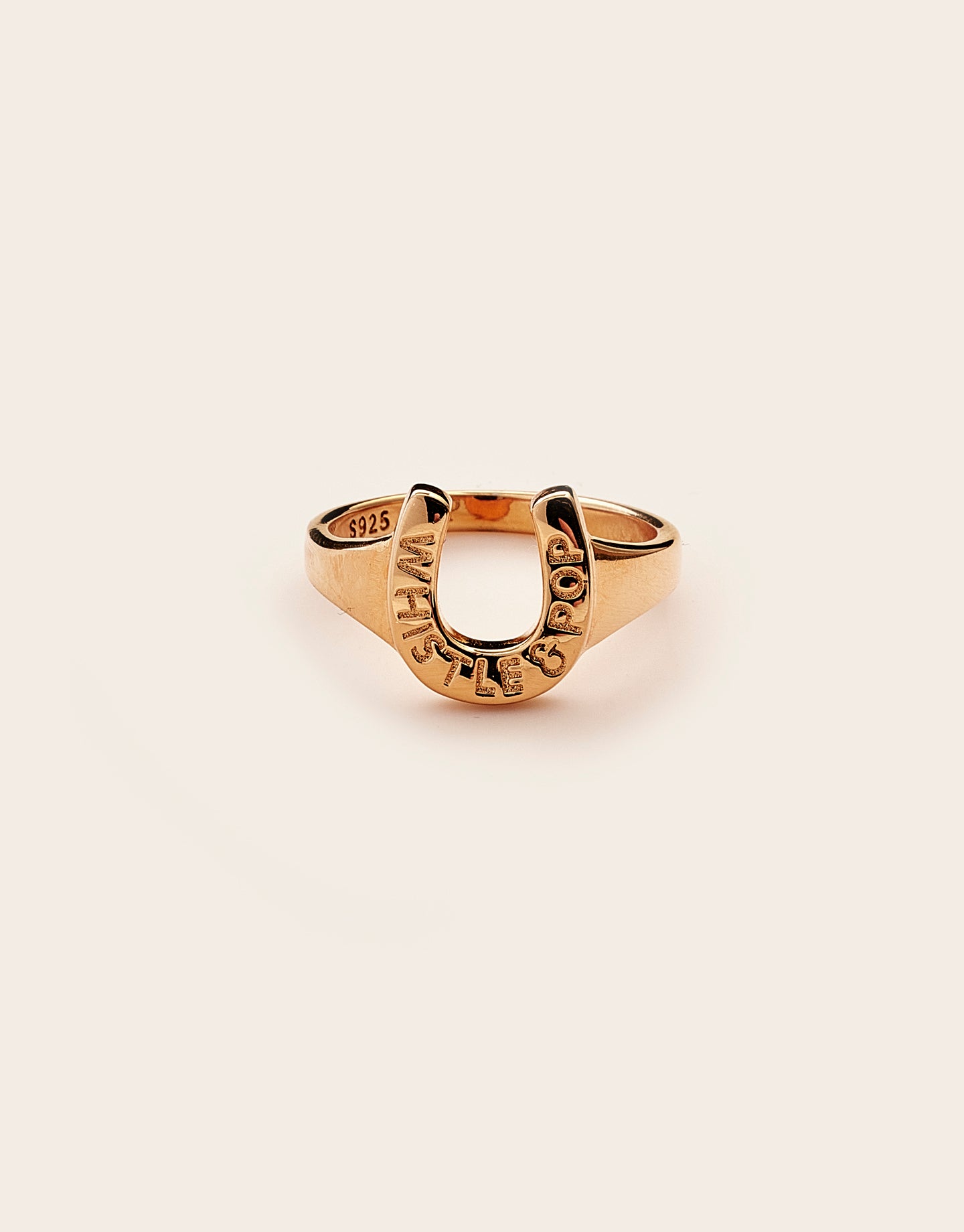 trusty steed signet ring gold