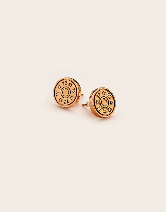 12 gauge studs gold 