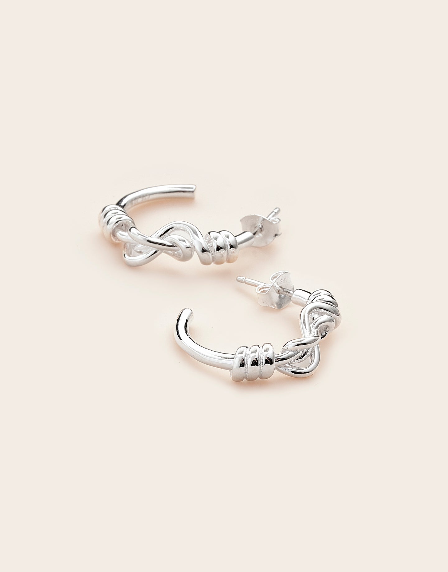 elegant eight hoops silver