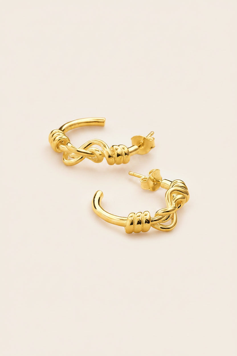 Trailblazer Elegant Eight Hoop Large Gold Plated