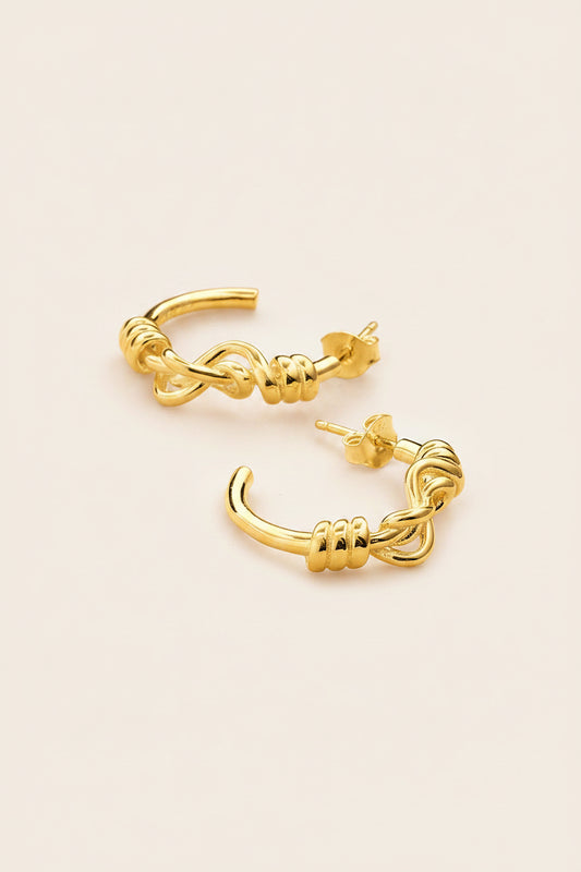 Trailblazer Elegant Eight Hoop Large Gold Plated