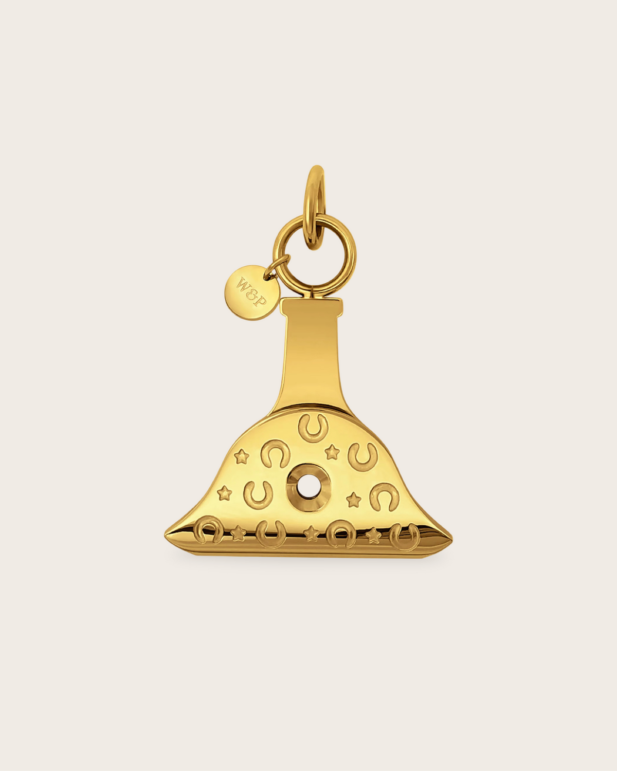 Workhorse Horseshoe Whistle Pendant | Gold Plated