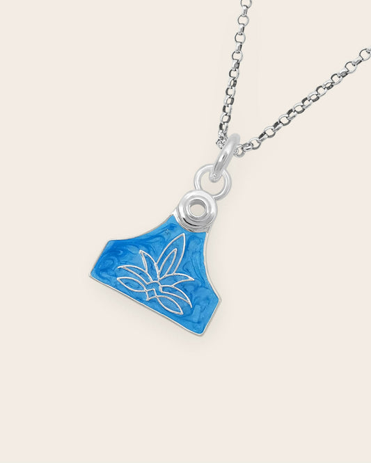 Cowgirl Pop Cattle Tag Necklace