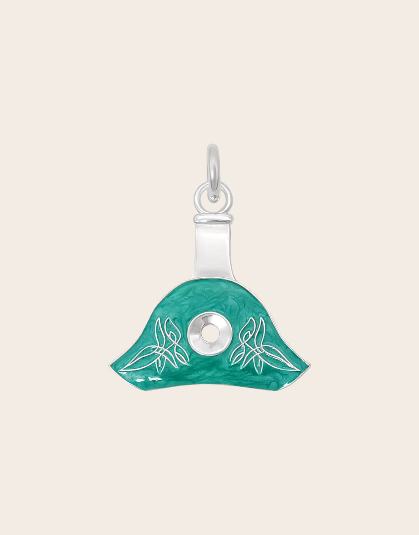 Cowgirl Pop Working Whistle Pendant BRASS