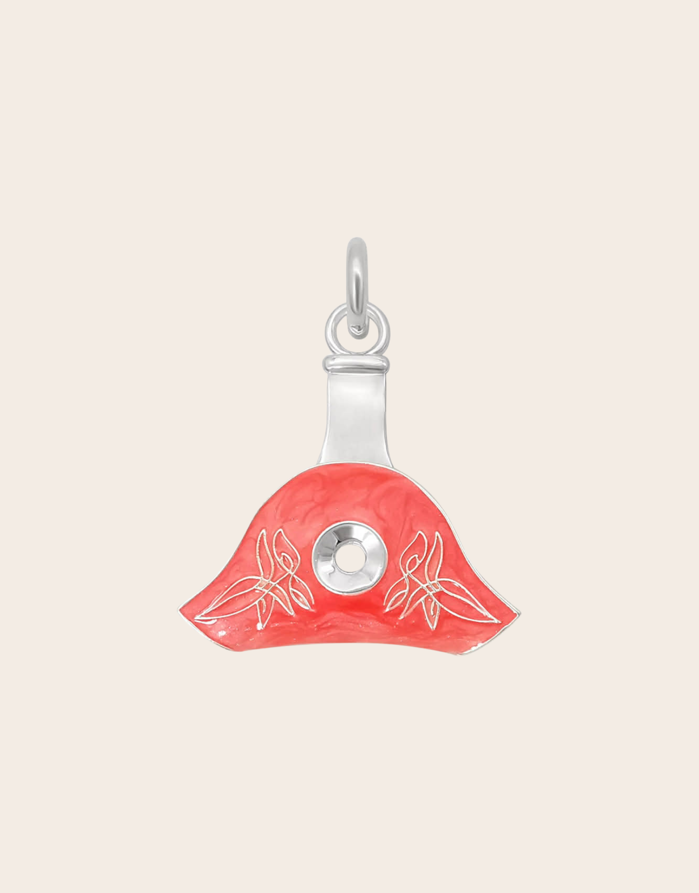 Cowgirl Pop Working Whistle Pendant BRASS