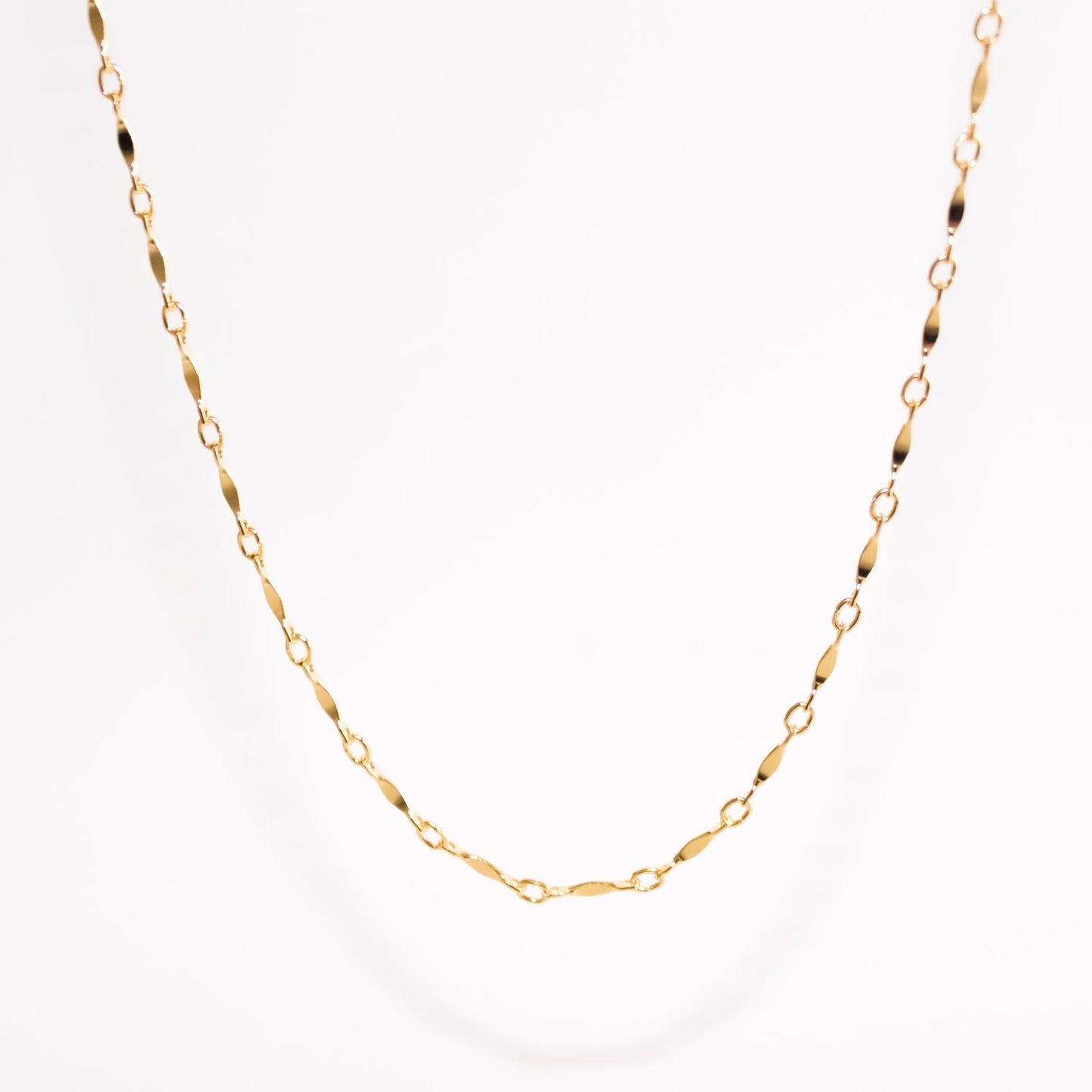 Gold Filled Twist chain necklace 45cm