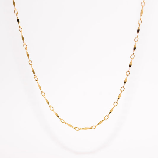 Gold Filled Twist chain necklace 45cm