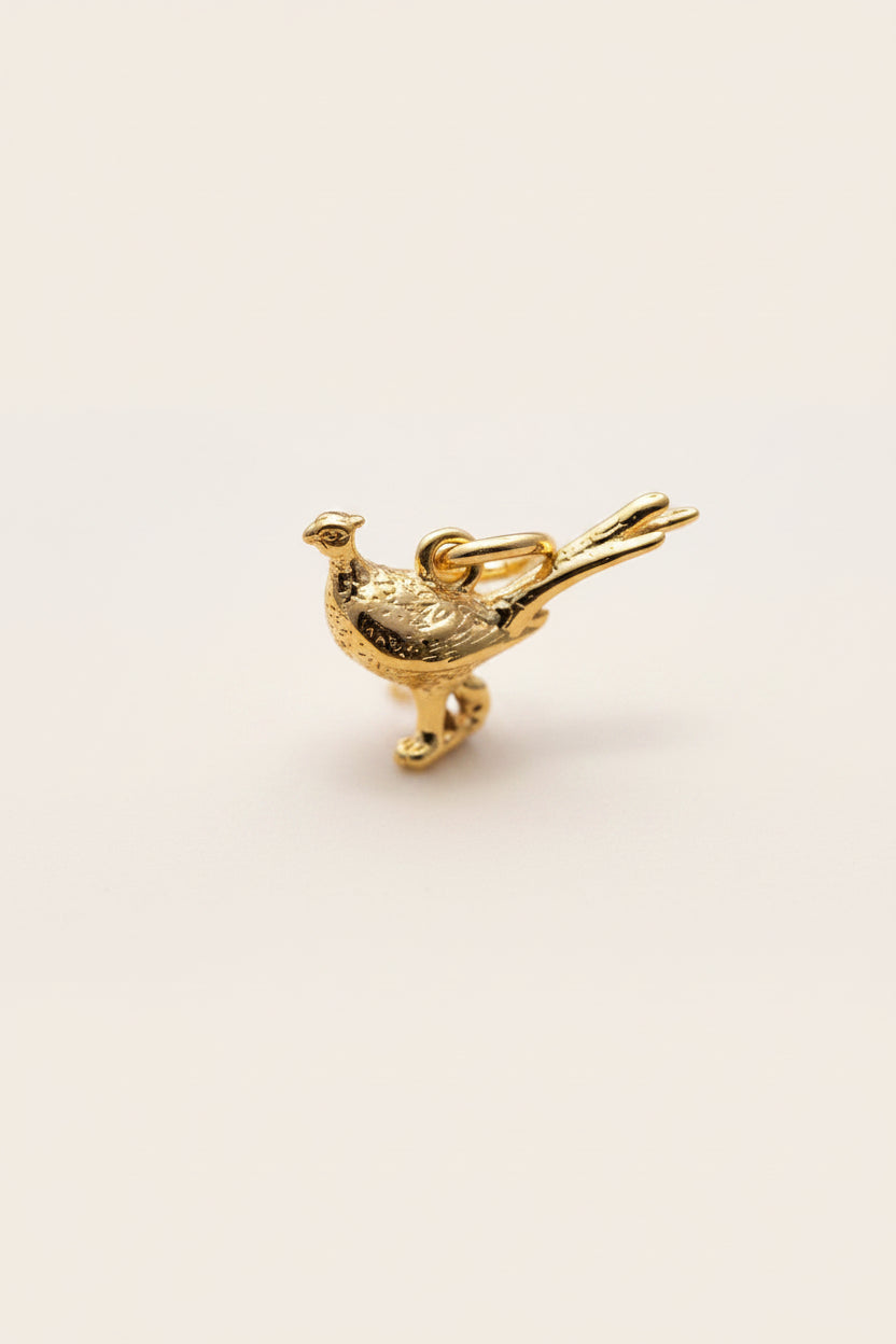 Heritage Pheasant Charm Gold Plated