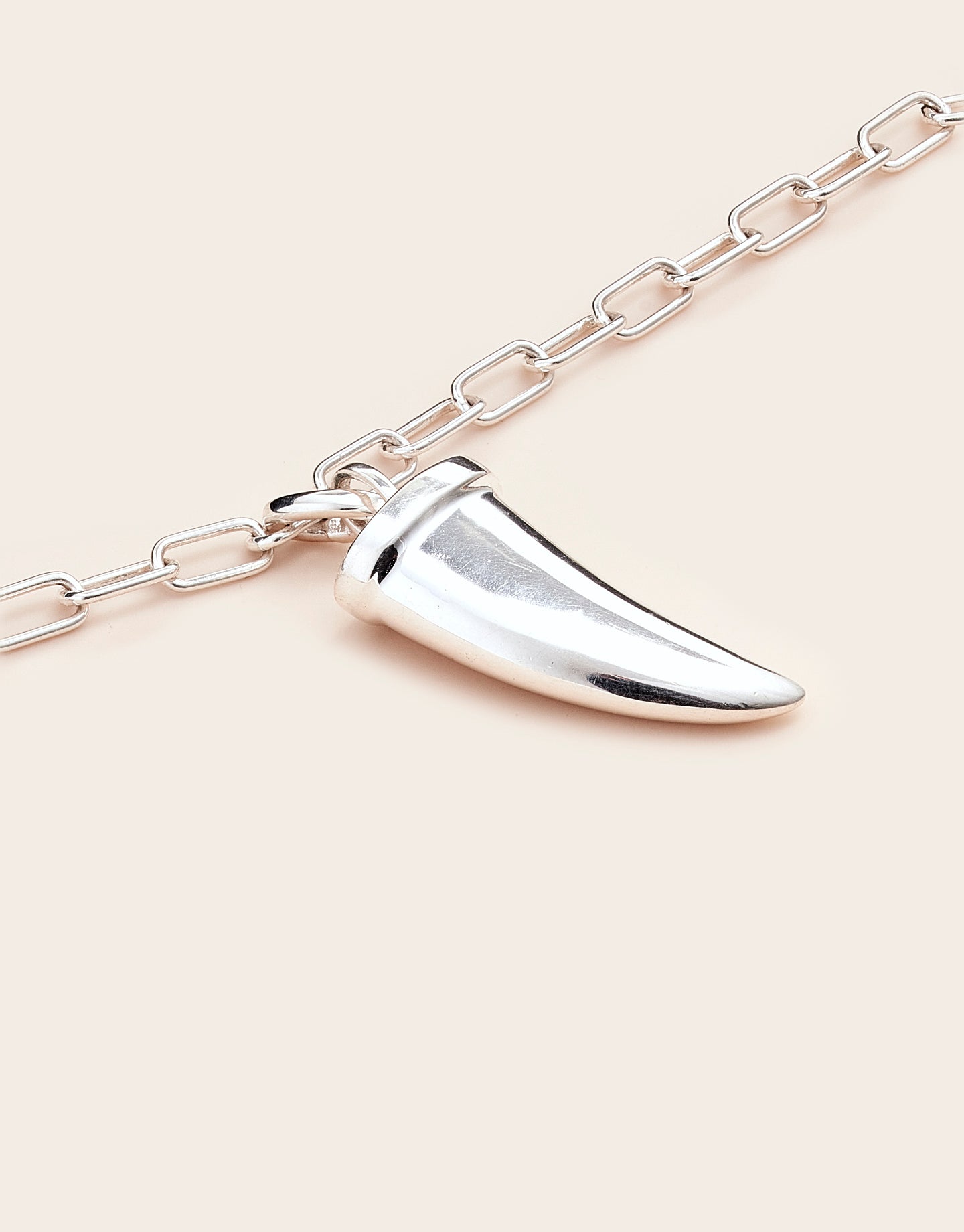 tusk necklace silver